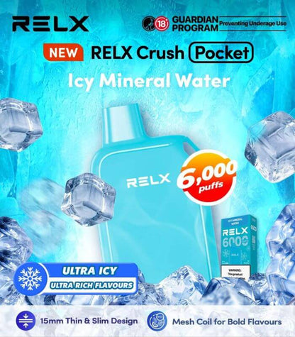 RELX-CRUSH-POCKET-6000-ICY-MINERAL-WATER-SG-Vape-Hub
