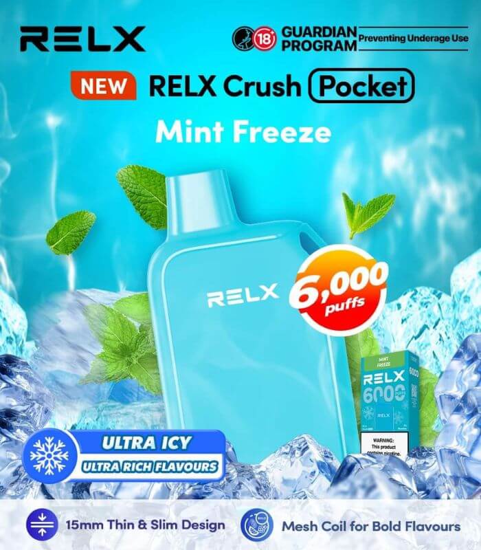 RELX-CRUSH-POCKET-6000-MINT-FREEZE-SG-Vape-Hub