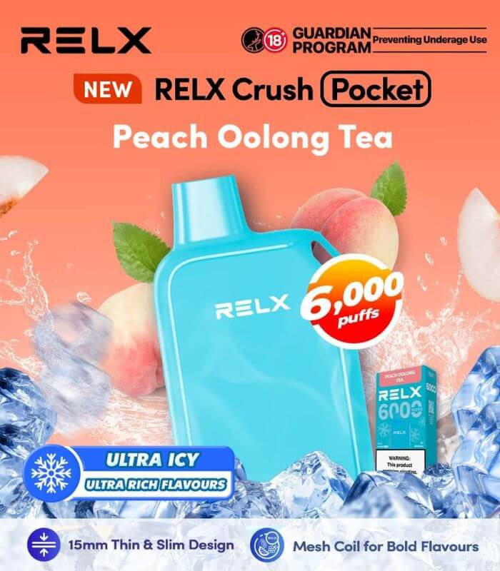 RELX-CRUSH-POCKET-6000-PEACH-OOLONG-TEA-SG-Vape-Hub