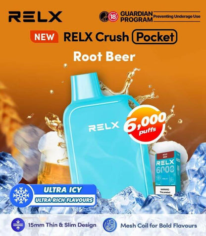 RELX-CRUSH-POCKET-6000-ROOT-BEER-SG-Vape-Hub