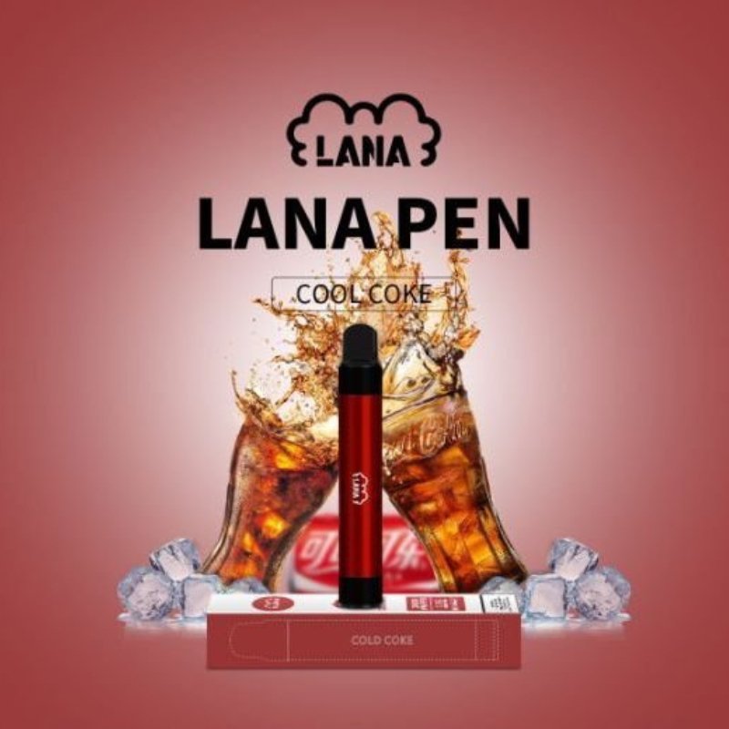 Lana-Pen-2000-Puffs-Cold-Coke-flavor-on-a-red-gradient-background-LANA