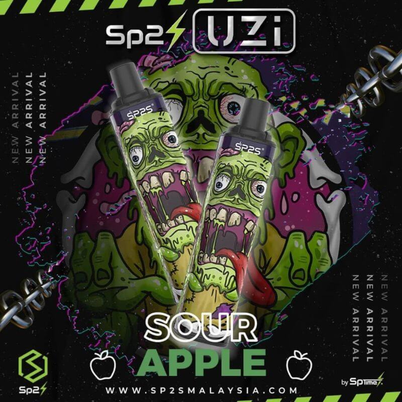 SP2 UZI 5500 Puffs Sour Apple