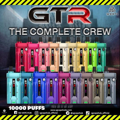 WERTI GTR 10000 Puffs Full Series Flavors