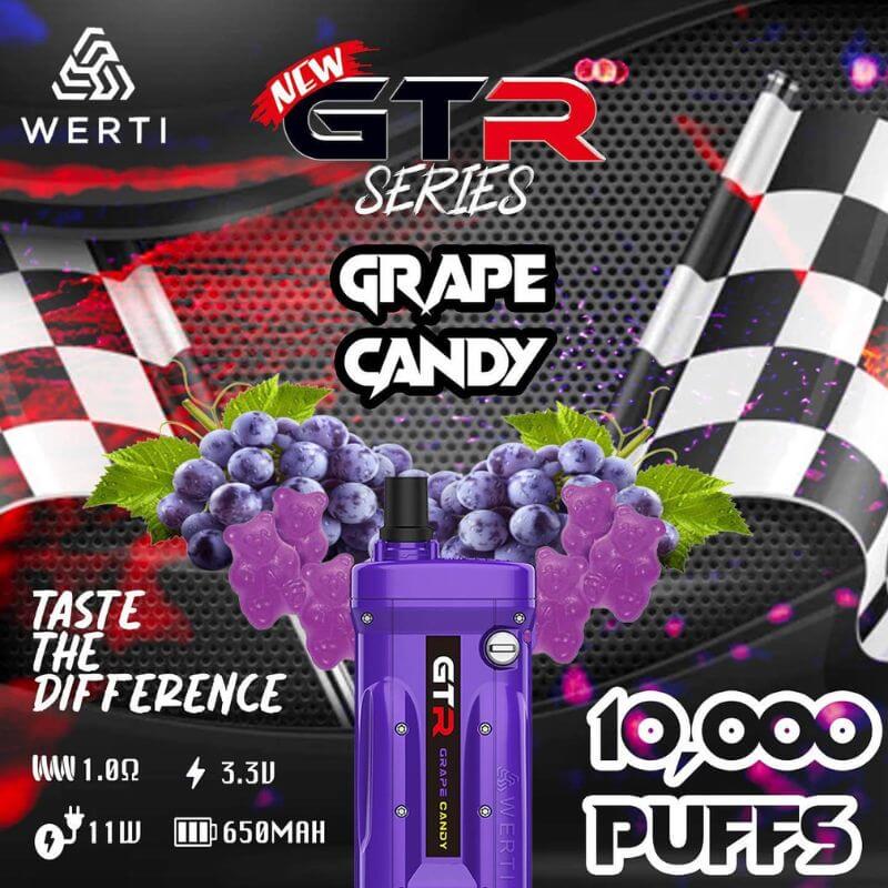 WERTI GTR 10000 Puffs Grape Candy