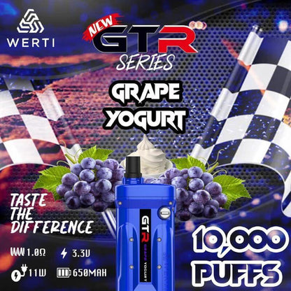 WERTI GTR 10000 Puffs Grape Yogurt