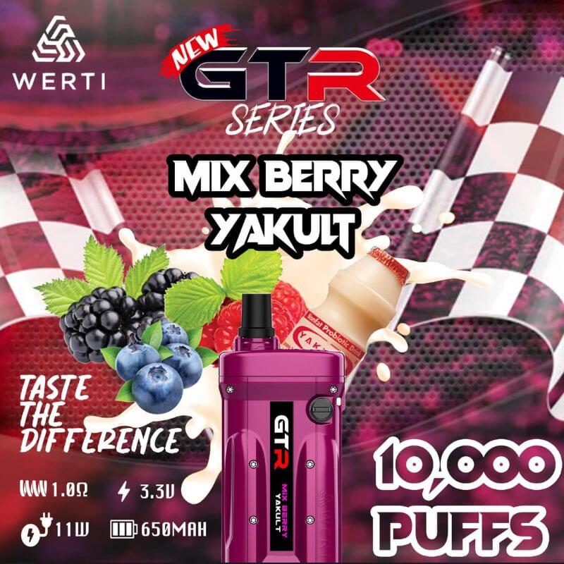 WERTI GTR 10000 Puffs Mix Berry Yakult