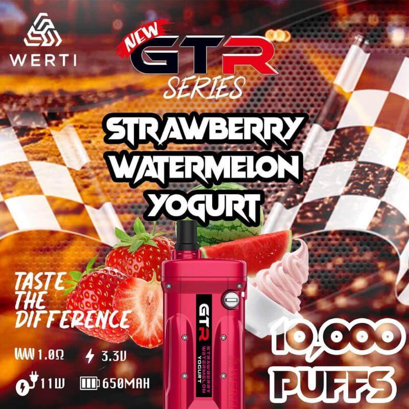 WERTI GTR 10000 Puffs Strawberry Watermelon Yogurt